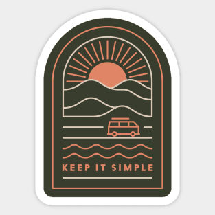 Keep It Simple Sticker